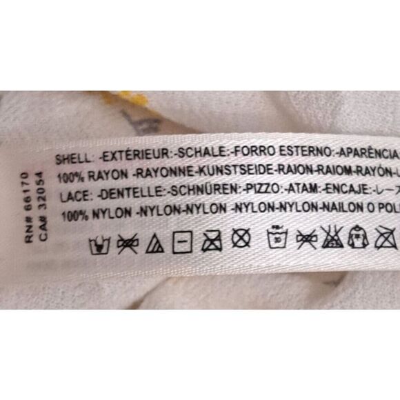 Intimately Free People Bodysuit‎ Small White Yellow Floral Sunflower Lace Bottom - Picture 7 of 8